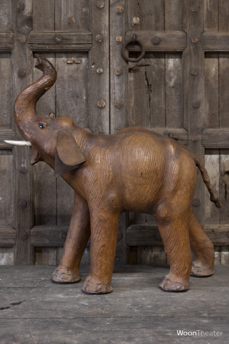Beeld leder olifant | India