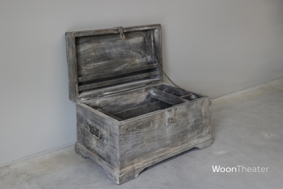 Origineel oude kist | grijs verweerd