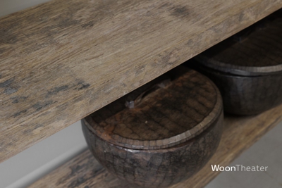 Wandtafel oud rustiek hout