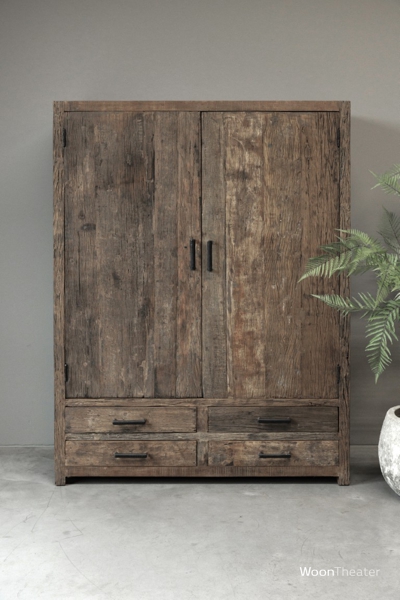 Kast 4 lade | oud hout