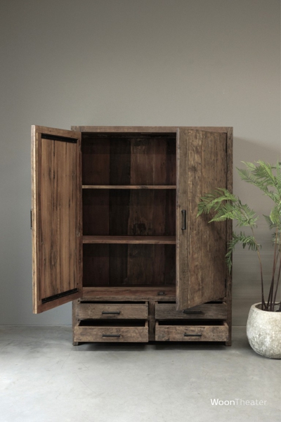 Kast 4 lade | oud hout