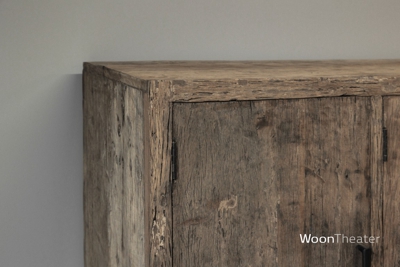 Wandtafel met plank | oud hout
