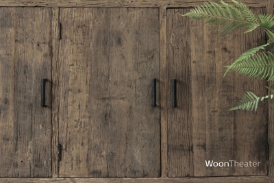Wandtafel met plank | oud hout