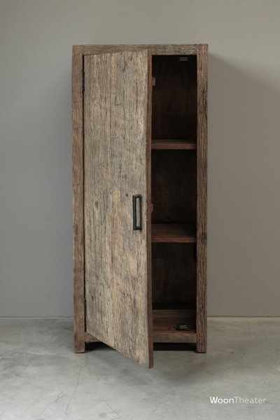 1 deurs kastje L | oud hout
