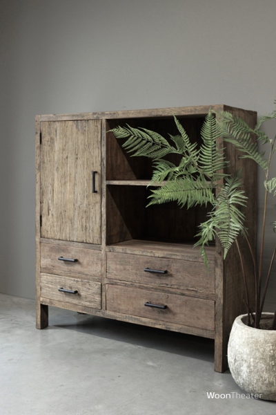 Wandkast oud hout
