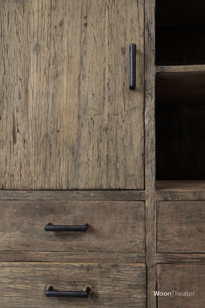 Wandkast oud hout
