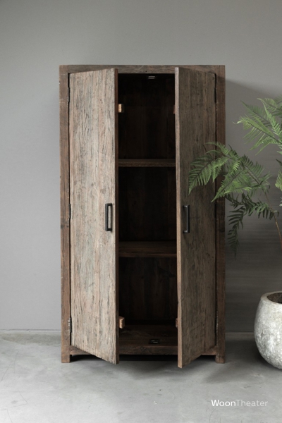 2 deurs kastje | oud hout
