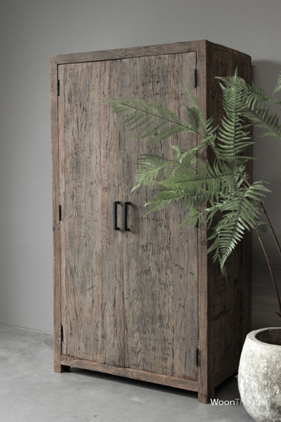 2 deurs kastje | oud hout