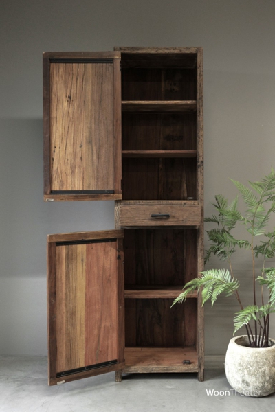 Kast smal L | oud hout