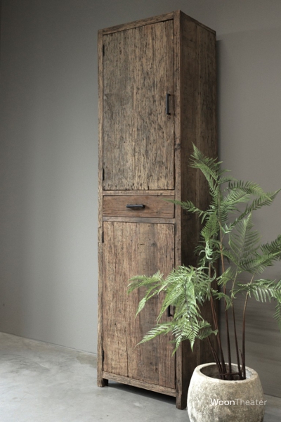 Kast smal L | oud hout