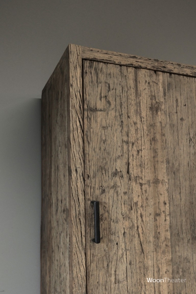 Kast smal R | oud hout