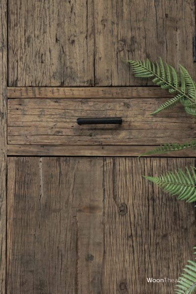 Kast smal R | oud hout
