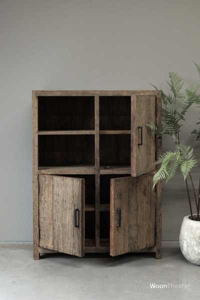 Kast open vak | oud hout