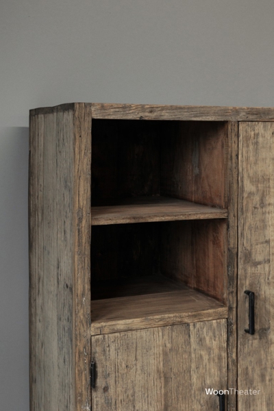 Kast met open vak | oud hout