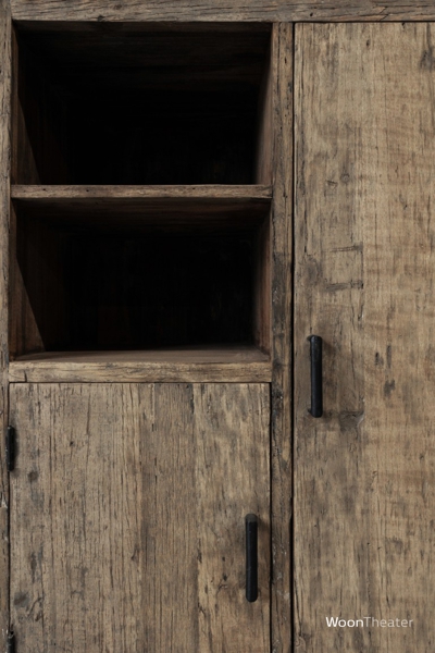 Kast met open vak | oud hout
