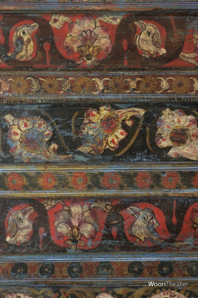 Wandpaneel authentiek beschilderd | Birma
