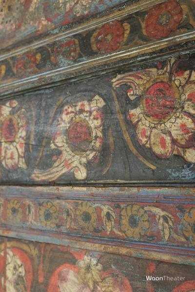 Wandpaneel authentiek beschilderd | Birma