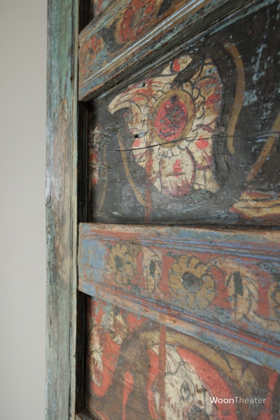 Wandpaneel authentiek beschilderd | Birma