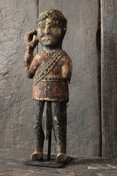 Antiek beeldje | tempel | India