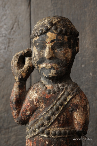 Antiek beeldje | tempel | India