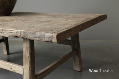Origineel oude salontafel | elmhout