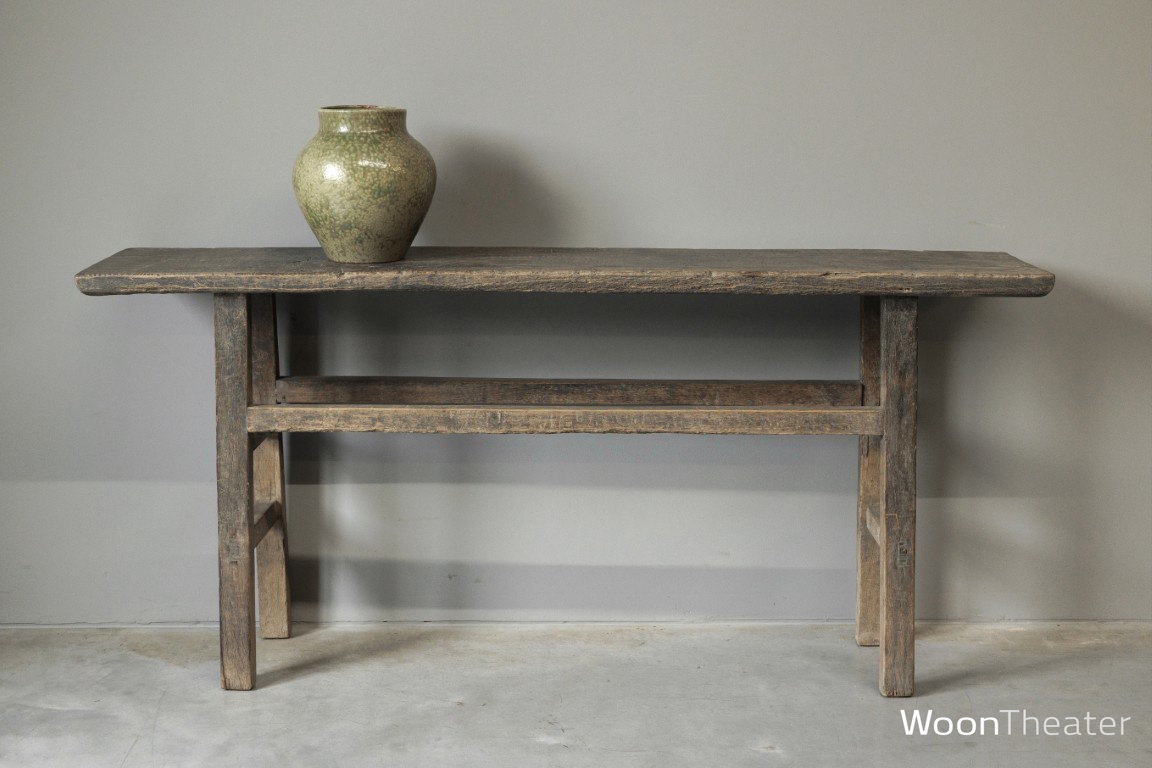 Origineel oude wandtafel | elmhout