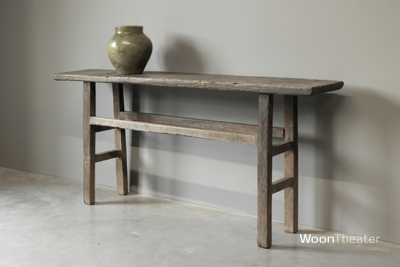 Origineel oude wandtafel | elmhout