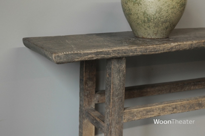 Origineel oude wandtafel | elmhout