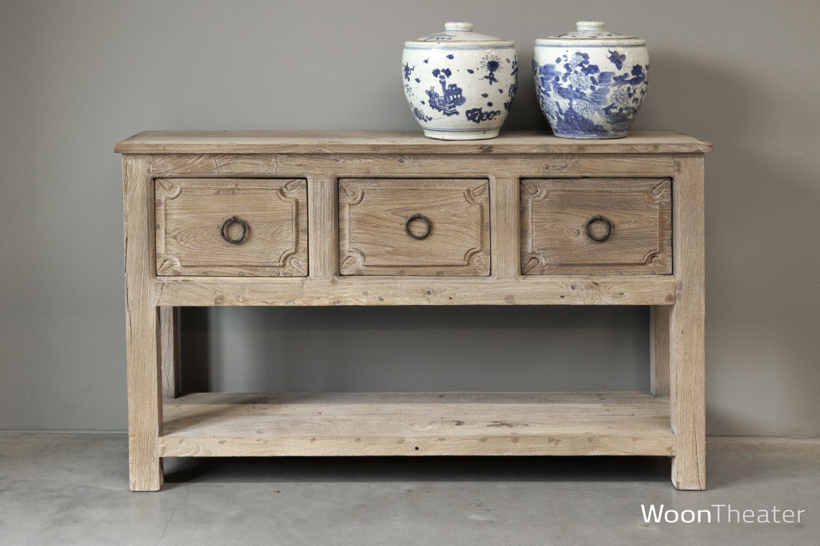 Origineel oude wandtafel met lade