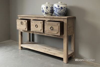 Origineel oude wandtafel met lade