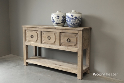 Origineel oude wandtafel met lade