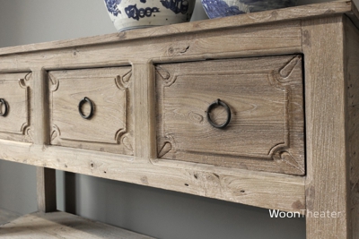 Origineel oude wandtafel met lade
