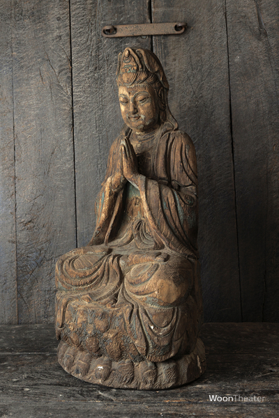 Vintage houten beeld | Boeddha | China