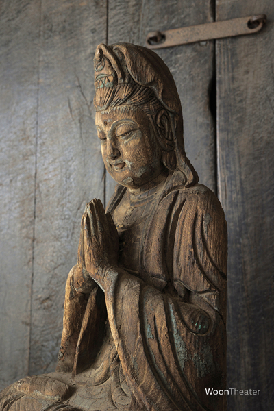Vintage houten beeld | Boeddha | China