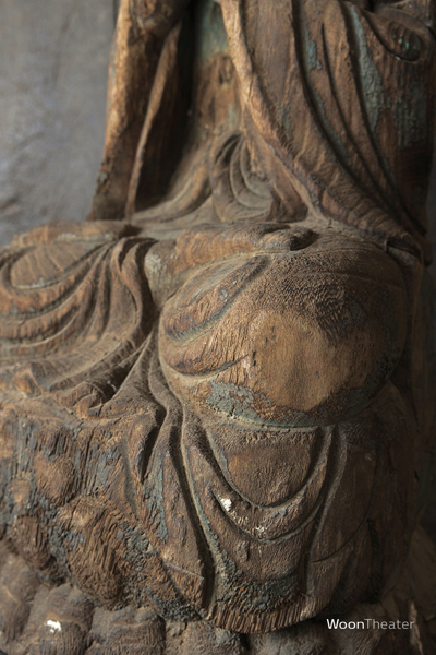 Vintage houten beeld | Boeddha | China