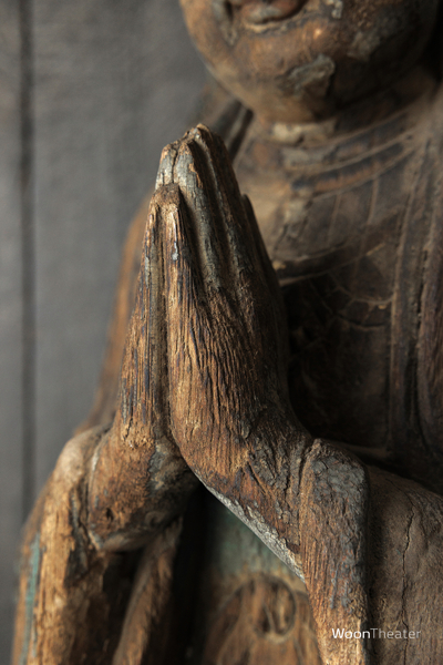 Vintage houten beeld | Boeddha | China