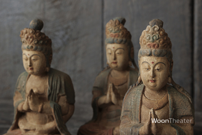 Vintage beeldje hout | Boeddha | China