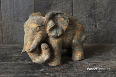 Vintage houten beeldje | olifant | China
