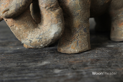 Vintage houten beeldje | olifant | China