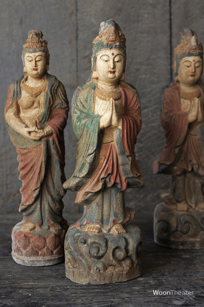Vintage houten beeldje | Boeddha | China