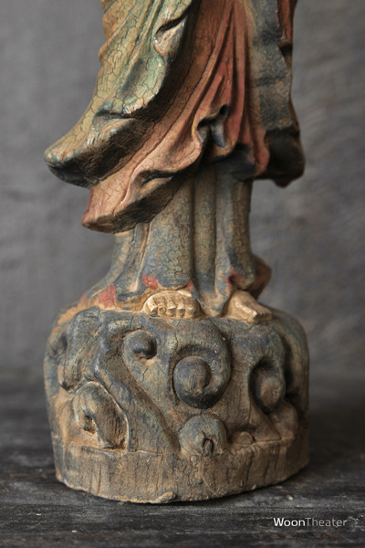 Vintage houten beeldje | Boeddha | China