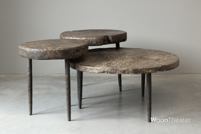 Set/3 oude salontafels | China