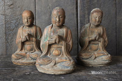 Vintage beeldje | Monnik | China