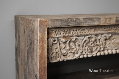 Unieke tv tafel | houtsnijwerk