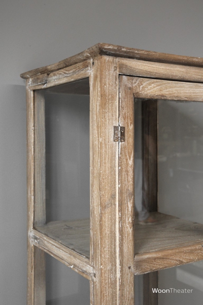 Origineel oud vitrinekastje