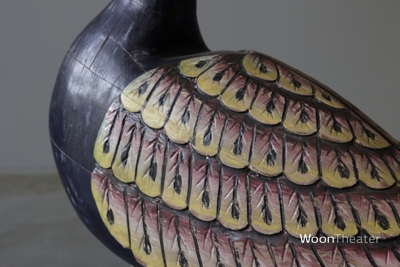 Vintage beeld hout | pauw