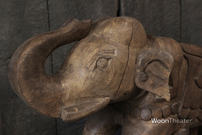 Vintage beeld hout | Olifiant