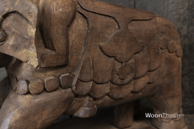 Vintage beeld hout | Olifiant