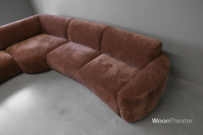 Retro afgeronde elementenbank Woody