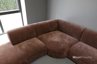 Retro afgeronde elementenbank Woody